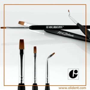 Olident professzionális ecsetek tömésekhez – SZETT-FEKETE