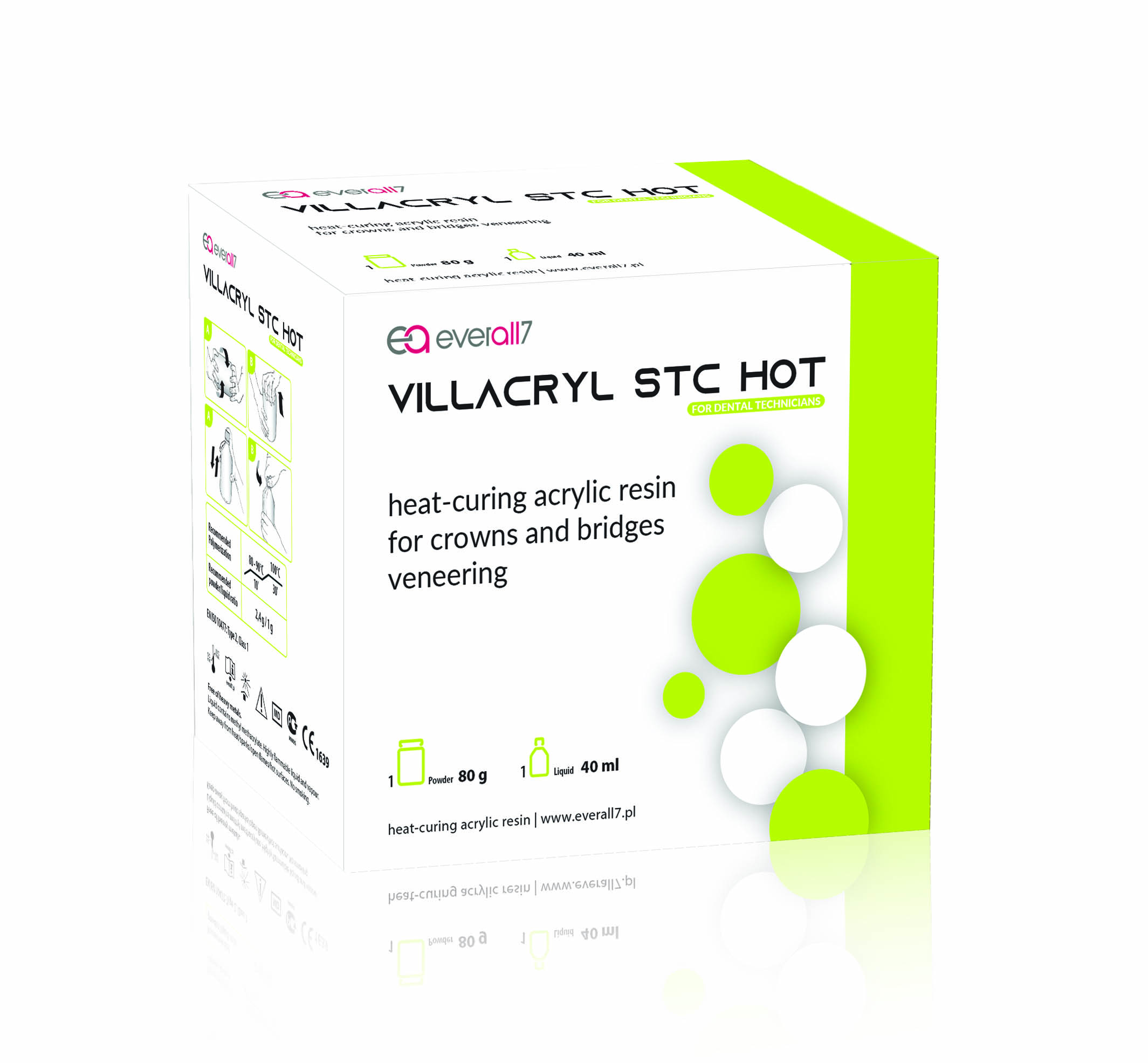 Everall7 - Villacryl STC HOT - hőre keményedő akril anyag koronák és hidak ideiglenes pótlásához - Image 4