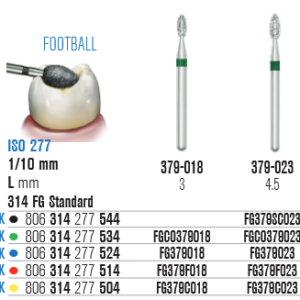 SS White Csepp alakú gyémántfúró (379)