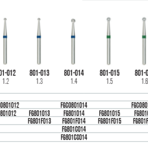 SS White Gömb alakú gyémántfúró (801)