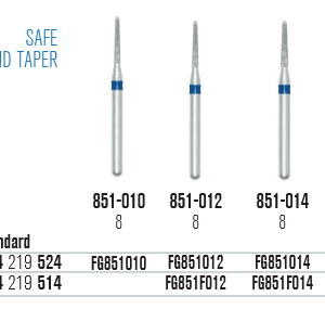 SS White Kúp- inaktív végű gyémántfúró (851)