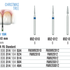 SS White Hegyes végű gyémántfúró (852)