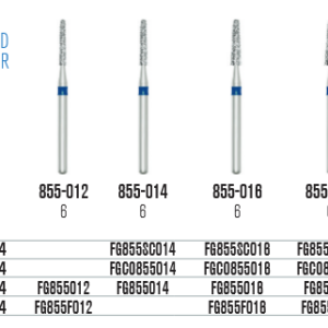 SS White Kúp- lekerekített végű gyémántfúró (855)