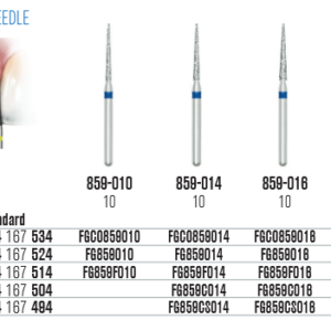 SS White Hegyes- lekerekített végű gyémántfúró (859)