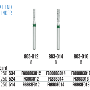 SS White Láng alakú gyémántfúró (863)
