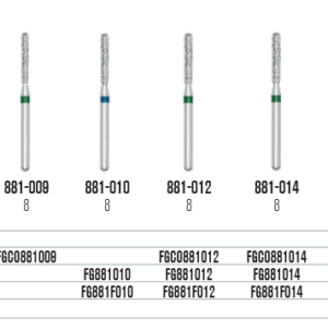SS White Cilinder- lekerekített végű gyémántfúró (881)