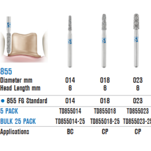SS White TDA Gyémánfúró 855-018M