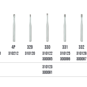SS White ( FG) Karbid fúrók, körte forma