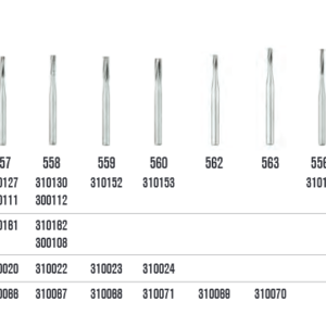 SS White ( HP) Karbid fúrók, lapos, egyenes végű
